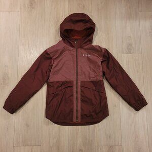 COLUMBIA | Rainy Trails Fleece Lined Jacket Omni-Tech | Sz. Girls L (14/16)